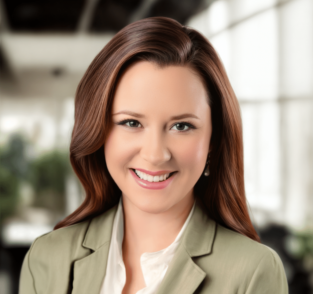 Smiling professional woman in business attire